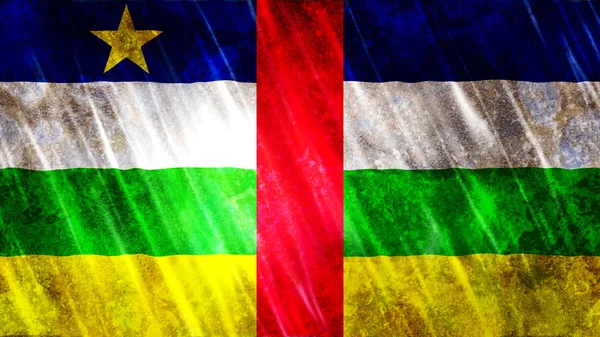 Centraal Afrikaanse Republiek Vlag Voor Print Behang Doeleinden Grootte 7680 — Stockfoto