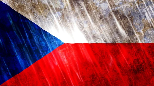 Флаг Чешской Республики Печати Обои Цели Размер 7680 Ширина 4320 — стоковое фото