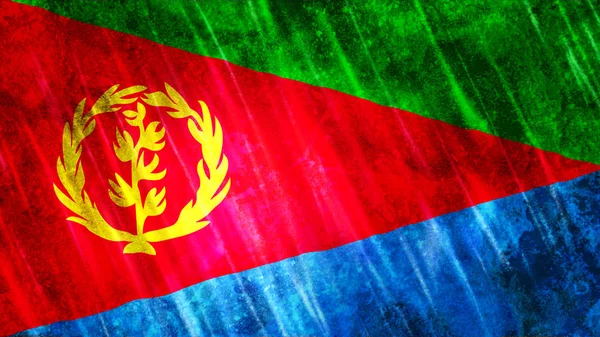 Eritrea Flag Print Wallpaper Purposes Size 7680 Width 4320 Height — Stock Photo, Image