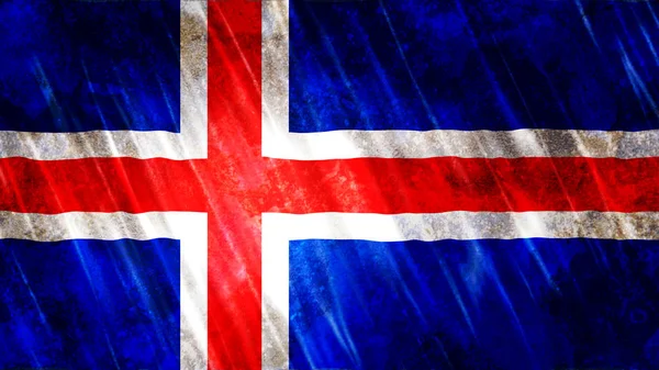 Iceland Flag Print Wallpaper Purposes Size 7680 Width 4320 Height — Stock Photo, Image