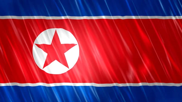 Βόρεια Κορέα Σημαία Για Εκτύπωση Σκοπούς Ταπετσαρίας Μέγεθος 7680 Πλάτος — Φωτογραφία Αρχείου
