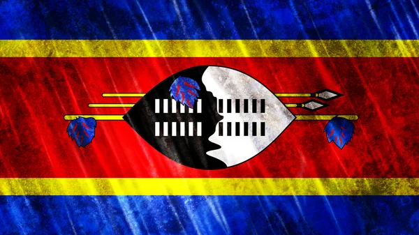 Swaziland Flag Print Wallpaper Purposes Size 7680 Width 4320 Height — Stock Photo, Image
