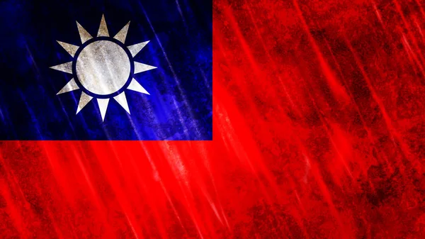 Taiwan Flag Print Wallpaper Purposes Size 7680 Width 4320 Height — Stock Photo, Image