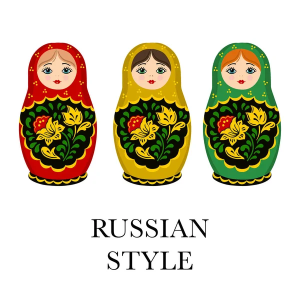 Иллюстрация Куклам России Стоковая Иллюстрация