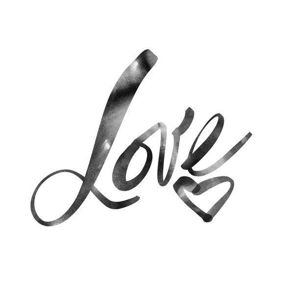 Liebe Kalligraphie Inschrift. moderne Pinselkalligraphie. Liebe. — Stockfoto