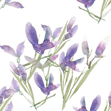 Çiçek seamless modeli. Elle çizilmiş şekil. Tam ekran tarama atrwork.