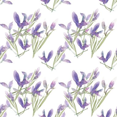 Çiçek seamless modeli. Elle çizilmiş şekil. Tam ekran tarama atrwork.