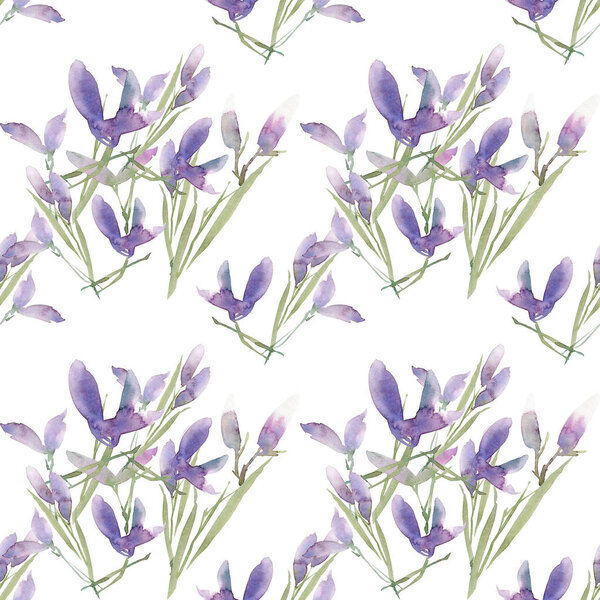 Цветочный бесшовный рисунок. Ручной рисунок. Полноразмерный растровый аттракт
.