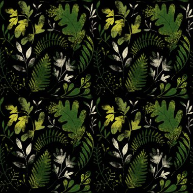 Yeşil bitkiler. Tam boy raster sanat eseri. Doğa renkleri.