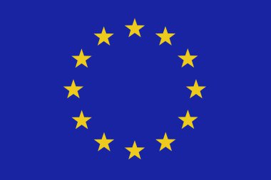 AB bayrağı arka plan. Avrupa Birliği bayrağı. 3d render illüstrasyon.