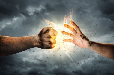 Yakın kadar Rock Paper Scissors çatışma