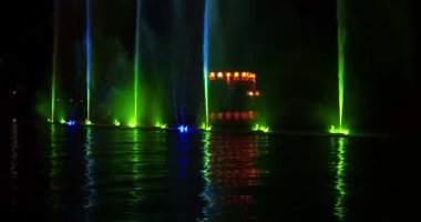 Nightscapes - Colored Lights on Lake Maggiore