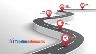 İş yolu haritası bilgi ekspres yolu kavramları soyut arkaplan şablonu diyagramı için tasarlandı teknoloji dijital pazarlama veri sunum grafiği çizelgesi gösterimi