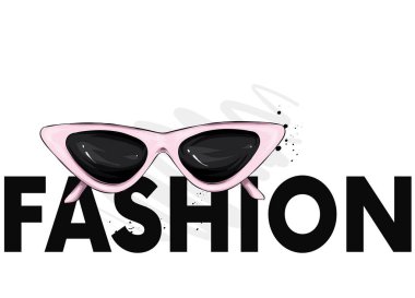 Gözlük renkli vektör çizimi. Gözlük vektörü izole edildi. Gözlükler yaz sembolü.