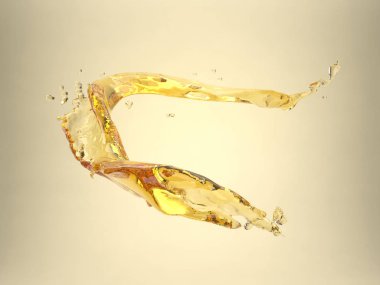 Sebze için Izole sarı sıçrama şablonu 3d illüstrasyon