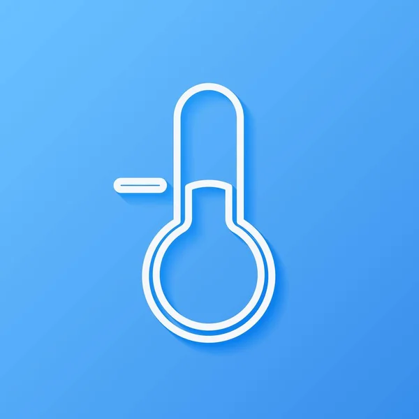 Icône thermomètre météo — Image vectorielle