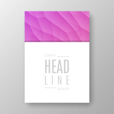 Broşür tasarımı ile geometrik arka plan