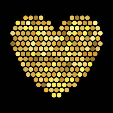 Kalp ile noktalı resim efekti