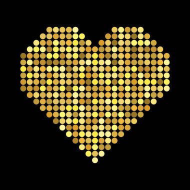 Kalp ile noktalı resim efekti