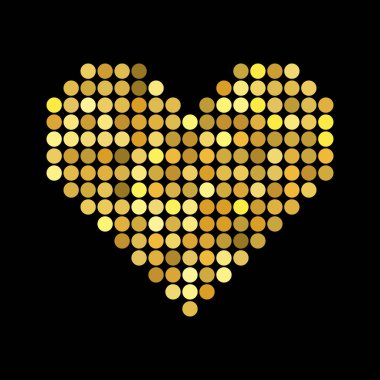 Kalp ile noktalı resim efekti