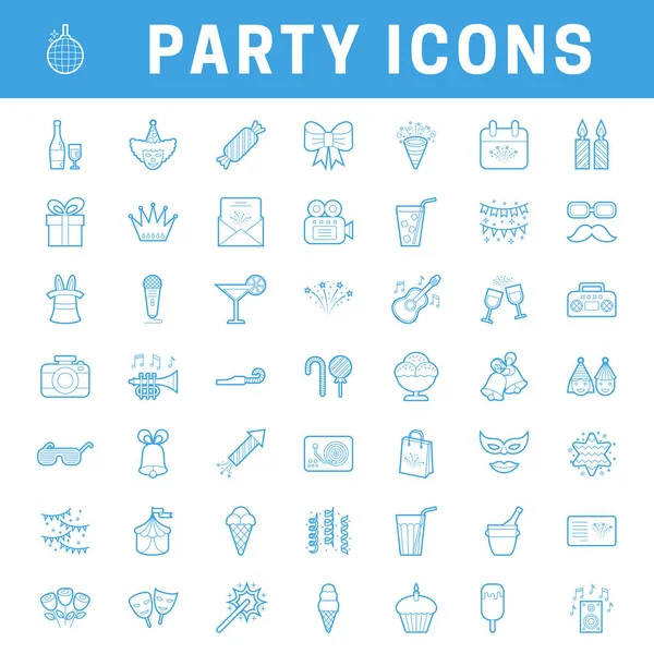 Bir dizi basit parti simgesi, düzenlenebilir felç