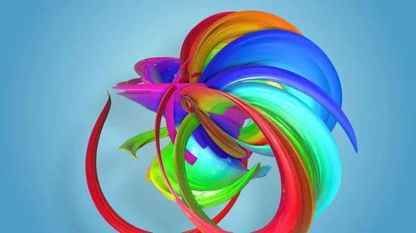 creative abstract swirl rainbow color background. abstract stripes swirling in a circle.