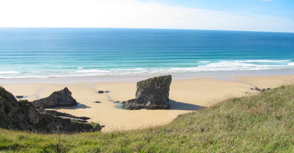 Красиві Bedruthan Кроки Cornwall — стокове фото