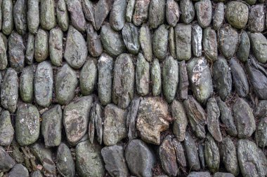 Traditional Cornish drystone wall clipart