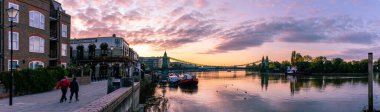 Hammersmith, Londra 'da gündoğumunun panoraması