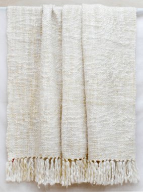 Pamuk ve polyester iplik. Örtüyü yüksek çözünürlüklü fırlat.