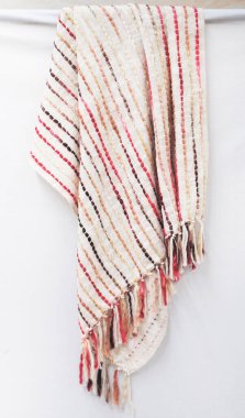 Pamuk ve polyester iplik. Örtüyü yüksek çözünürlüklü fırlat.