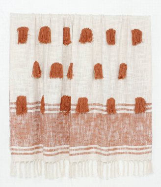 Pamuk ve polyester iplik. Örtüyü yüksek çözünürlüklü fırlat.