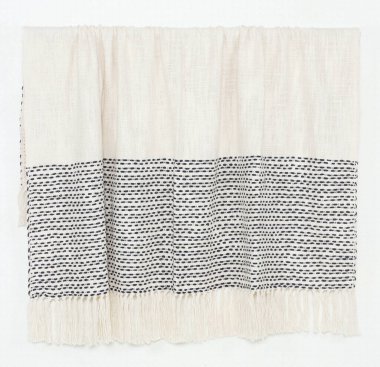 Pamuk ve polyester iplik. Örtüyü yüksek çözünürlüklü fırlat.