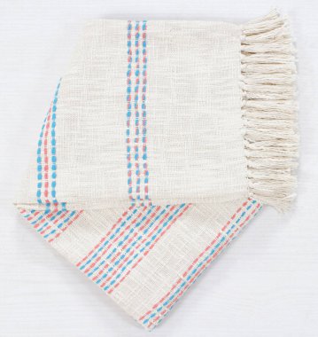 Pamuk ve polyester iplik. Örtüyü yüksek çözünürlüklü fırlat.