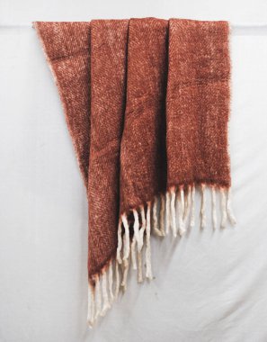 Mohair ve Ring ipliği Yüksek çözünürlüklü battaniye atın