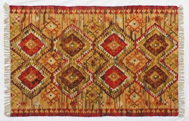Kilim el yapımı orijinal halı, yüksek çözünürlüklü trend desenli halılar ve renkler                            