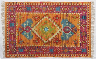 Kilim el yapımı orijinal halı, yüksek çözünürlüklü trend desenli halılar ve renkler                            
