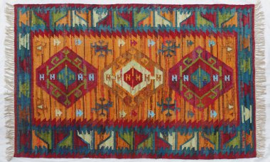 Kilim el yapımı orijinal halı, yüksek çözünürlüklü trend desenli halılar ve renkler                            