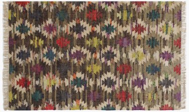 Kilim el yapımı orijinal halı, yüksek çözünürlüklü trend desenli halılar ve renkler                            