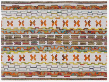 Kilim el yapımı orijinal halı, yüksek çözünürlüklü trend desenli halılar ve renkler                            