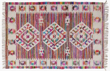 Kilim el yapımı orijinal halı, yüksek çözünürlüklü trend desenli halılar ve renkler                            