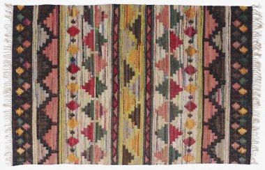 Kilim el yapımı orijinal halı, yüksek çözünürlüklü trend desenli halılar ve renkler                            