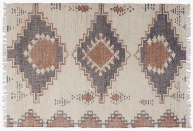 Kilim el yapımı orijinal halı, yüksek çözünürlüklü trend desenli halılar ve renkler                            