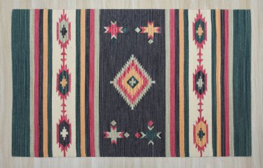 Kilim el yapımı orijinal halı, yüksek çözünürlüklü trend desenli halılar ve renkler                            