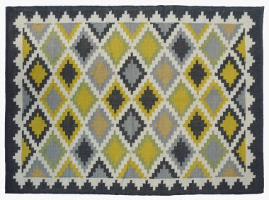 Kilim el yapımı orijinal halı, yüksek çözünürlüklü trend desenli halılar ve renkler                            