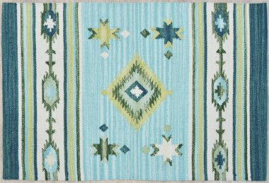 Kilim el yapımı orijinal halı, yüksek çözünürlüklü trend desenli halılar ve renkler                            