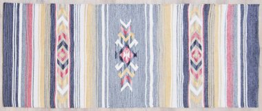 Kilim el yapımı orijinal halı, yüksek çözünürlüklü trend desenli halılar ve renkler                            