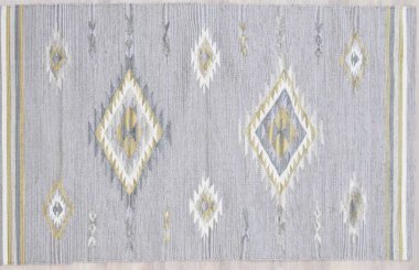 Kilim el yapımı orijinal halı, yüksek çözünürlüklü trend desenli halılar ve renkler                            
