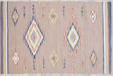 Kilim el yapımı orijinal halı, yüksek çözünürlüklü trend desenli halılar ve renkler                            