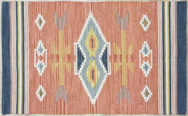 Kilim el yapımı orijinal halı, yüksek çözünürlüklü trend desenli halılar ve renkler                            